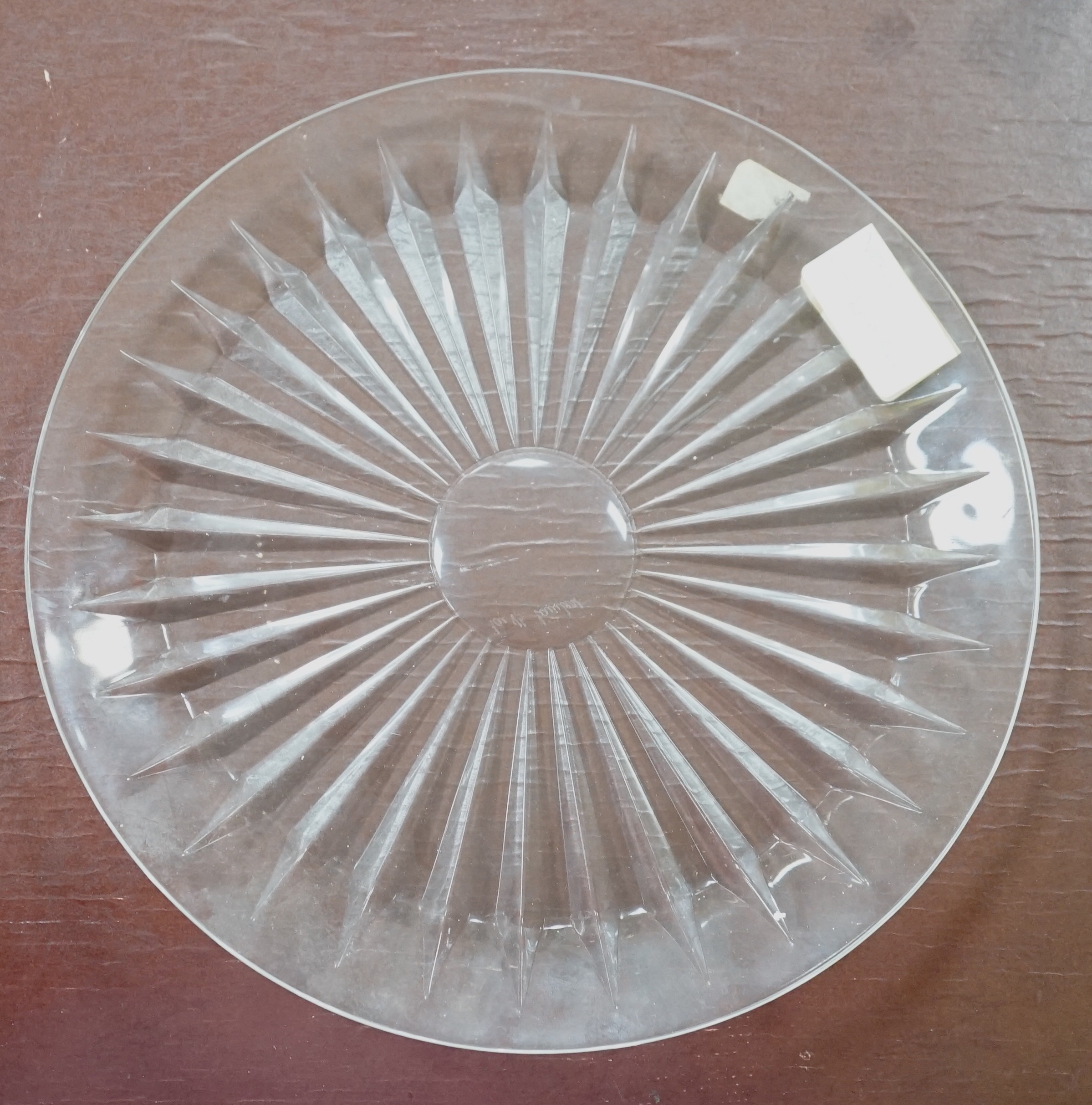 A Val St Lambert glass dish